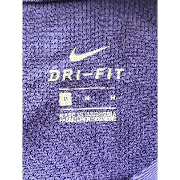 NIKE TCU College Logo Unisex M 1/4  Zip Windbreaker Front Pocket - Picture 3 of 12